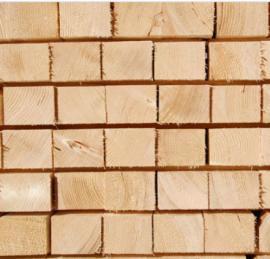 Smrková lamala 53x53 mm v délce 3-4m