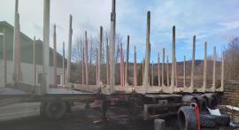 Log semi-trailer Zaslaw | Transport machinery | Woodworking machinery | Tartak Drewbud