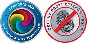 Vrchní nátěr má tzv. anti-finger-print efekt.