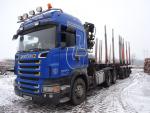 Log truck Scania R420 LA6x4,návěs Svan |  Transport machinery | Woodworking machinery | JANEČEK CZ 