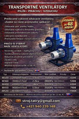 Extractor Transportné ventilátory  |  Kilns, air machinery | Woodworking machinery | Juraj polovka šneky výroba 
