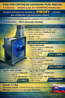 Extractor Transportné ventilátory  |  Kilns, air machinery | Woodworking machinery | Juraj polovka šneky výroba 