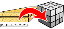 Lumber volume calculator