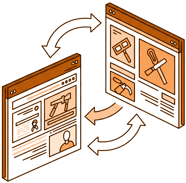 Sharing selected data, information, and services